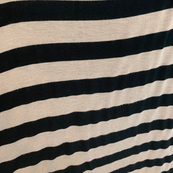 BCX beige n black striped maxi skirt. Size large - Picture 3 of 4